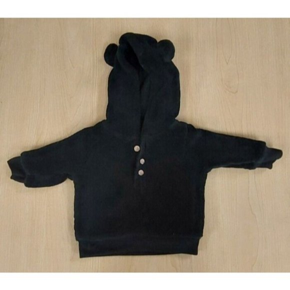 Child of Mine Carter’s baby hoodie w/ ears 0-3 months gently used, black